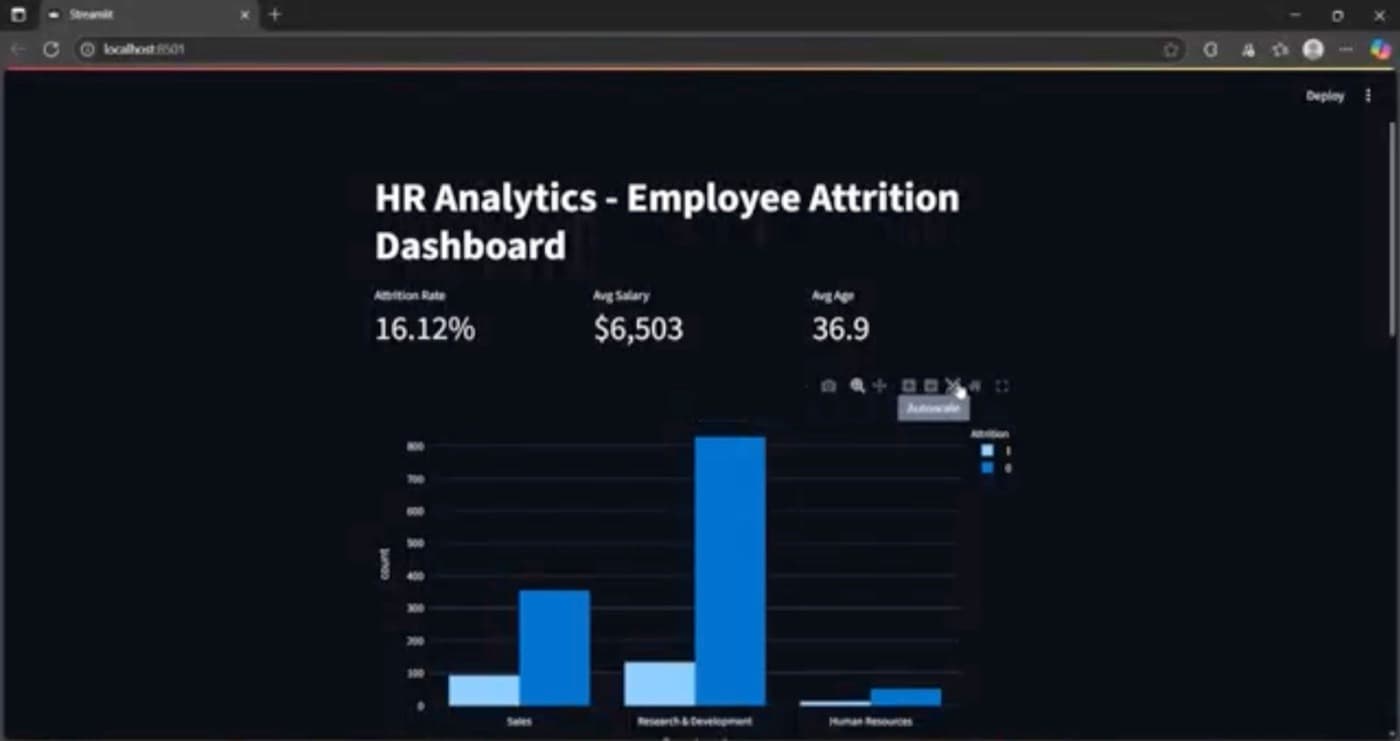 HR Analytics Dashboard project preview